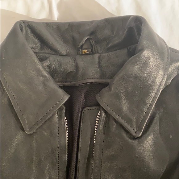 Studded Motorcycle Jacket Leather XXL - Picture 7 of 14